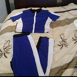 Two piece pants jogger set